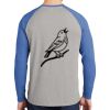 Mens Full Color PosiCharge Long Sleeve Tri Blend Wicking Raglan Tee Thumbnail