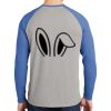 Mens Full Color PosiCharge Long Sleeve Tri Blend Wicking Raglan Tee Thumbnail