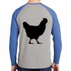 Mens Full Color PosiCharge Long Sleeve Tri Blend Wicking Raglan Tee Thumbnail