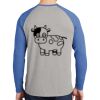 Mens Full Color PosiCharge Long Sleeve Tri Blend Wicking Raglan Tee Thumbnail