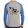 Mens Full Color PosiCharge Long Sleeve Tri Blend Wicking Raglan Tee Thumbnail