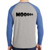 Mens Full Color PosiCharge Long Sleeve Tri Blend Wicking Raglan Tee Thumbnail