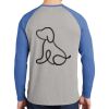 Mens Full Color PosiCharge Long Sleeve Tri Blend Wicking Raglan Tee Thumbnail