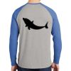 Mens Full Color PosiCharge Long Sleeve Tri Blend Wicking Raglan Tee Thumbnail