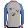 Mens Full Color PosiCharge Long Sleeve Tri Blend Wicking Raglan Tee Thumbnail