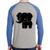 Mens Full Color PosiCharge Long Sleeve Tri Blend Wicking Raglan Tee Thumbnail