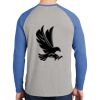 Mens Full Color PosiCharge Long Sleeve Tri Blend Wicking Raglan Tee Thumbnail