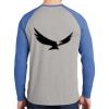 Mens Full Color PosiCharge Long Sleeve Tri Blend Wicking Raglan Tee Thumbnail