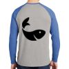 Mens Full Color PosiCharge Long Sleeve Tri Blend Wicking Raglan Tee Thumbnail
