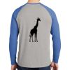 Mens Full Color PosiCharge Long Sleeve Tri Blend Wicking Raglan Tee Thumbnail