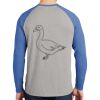 Mens Full Color PosiCharge Long Sleeve Tri Blend Wicking Raglan Tee Thumbnail