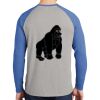 Mens Full Color PosiCharge Long Sleeve Tri Blend Wicking Raglan Tee Thumbnail