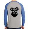 Mens Full Color PosiCharge Long Sleeve Tri Blend Wicking Raglan Tee Thumbnail