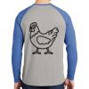 Mens Full Color PosiCharge Long Sleeve Tri Blend Wicking Raglan Tee Thumbnail
