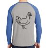 Mens Full Color PosiCharge Long Sleeve Tri Blend Wicking Raglan Tee Thumbnail