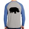 Mens Full Color PosiCharge Long Sleeve Tri Blend Wicking Raglan Tee Thumbnail