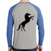 Mens Full Color PosiCharge Long Sleeve Tri Blend Wicking Raglan Tee Thumbnail