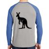 Mens Full Color PosiCharge Long Sleeve Tri Blend Wicking Raglan Tee Thumbnail