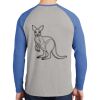 Mens Full Color PosiCharge Long Sleeve Tri Blend Wicking Raglan Tee Thumbnail