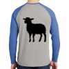Mens Full Color PosiCharge Long Sleeve Tri Blend Wicking Raglan Tee Thumbnail