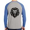 Mens Full Color PosiCharge Long Sleeve Tri Blend Wicking Raglan Tee Thumbnail