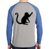 Mens Full Color PosiCharge Long Sleeve Tri Blend Wicking Raglan Tee Thumbnail