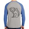 Mens Full Color PosiCharge Long Sleeve Tri Blend Wicking Raglan Tee Thumbnail