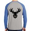 Mens Full Color PosiCharge Long Sleeve Tri Blend Wicking Raglan Tee Thumbnail
