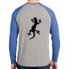 Mens Full Color PosiCharge Long Sleeve Tri Blend Wicking Raglan Tee Thumbnail