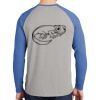 Mens Full Color PosiCharge Long Sleeve Tri Blend Wicking Raglan Tee Thumbnail
