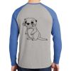 Mens Full Color PosiCharge Long Sleeve Tri Blend Wicking Raglan Tee Thumbnail