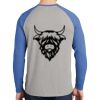 Mens Full Color PosiCharge Long Sleeve Tri Blend Wicking Raglan Tee Thumbnail