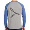 Mens Full Color PosiCharge Long Sleeve Tri Blend Wicking Raglan Tee Thumbnail