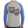 Mens Full Color PosiCharge Long Sleeve Tri Blend Wicking Raglan Tee Thumbnail