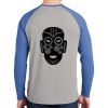 Mens Full Color PosiCharge Long Sleeve Tri Blend Wicking Raglan Tee Thumbnail