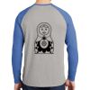 Mens Full Color PosiCharge Long Sleeve Tri Blend Wicking Raglan Tee Thumbnail