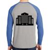 Mens Full Color PosiCharge Long Sleeve Tri Blend Wicking Raglan Tee Thumbnail