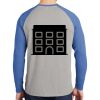 Mens Full Color PosiCharge Long Sleeve Tri Blend Wicking Raglan Tee Thumbnail