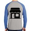 Mens Full Color PosiCharge Long Sleeve Tri Blend Wicking Raglan Tee Thumbnail