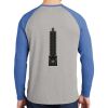 Mens Full Color PosiCharge Long Sleeve Tri Blend Wicking Raglan Tee Thumbnail