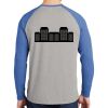 Mens Full Color PosiCharge Long Sleeve Tri Blend Wicking Raglan Tee Thumbnail