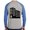 Mens Full Color PosiCharge Long Sleeve Tri Blend Wicking Raglan Tee Thumbnail