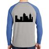 Mens Full Color PosiCharge Long Sleeve Tri Blend Wicking Raglan Tee Thumbnail