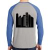 Mens Full Color PosiCharge Long Sleeve Tri Blend Wicking Raglan Tee Thumbnail