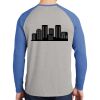 Mens Full Color PosiCharge Long Sleeve Tri Blend Wicking Raglan Tee Thumbnail