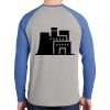 Mens Full Color PosiCharge Long Sleeve Tri Blend Wicking Raglan Tee Thumbnail