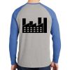 Mens Full Color PosiCharge Long Sleeve Tri Blend Wicking Raglan Tee Thumbnail