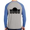 Mens Full Color PosiCharge Long Sleeve Tri Blend Wicking Raglan Tee Thumbnail