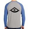 Mens Full Color PosiCharge Long Sleeve Tri Blend Wicking Raglan Tee Thumbnail