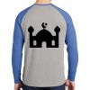 Mens Full Color PosiCharge Long Sleeve Tri Blend Wicking Raglan Tee Thumbnail